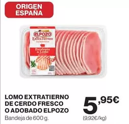 El Pozo - Lomo Extratierno De Cerdo Fresco O Adobado