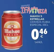 Mahou - 5 Estrellas Cerveza Rubia Especial