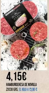 Hamburguesas De Novilla