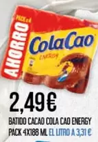 Cola Cao - Batido Cacao Energy