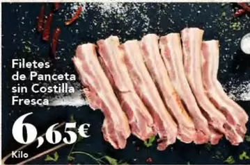 Filetes De Panceta Sin Costilla Fresca
