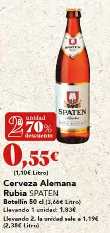 Spaten - Cerveza Alemana Rubia