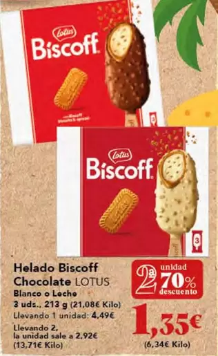 Lotus - Helado Biscoff Chocolate