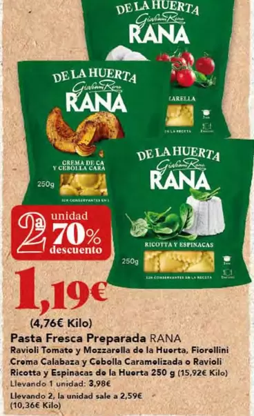 Rana - Pasta Fresca Preparada