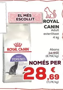 Royal Canin -  Adulto Esterilizado