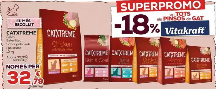 Catxtreme - Adulto Esterilizado Sabor Pavo Y Pollo 