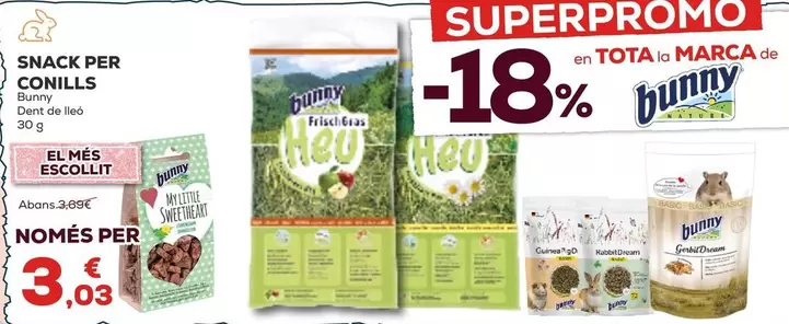 Bunny - Snack Para Conejos