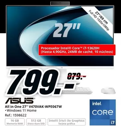Asus - All In One 27" V40VAK-WPE067W