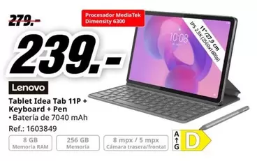 Lenovo - Tablet Idea Tab 11P + Keyboard + Pen
