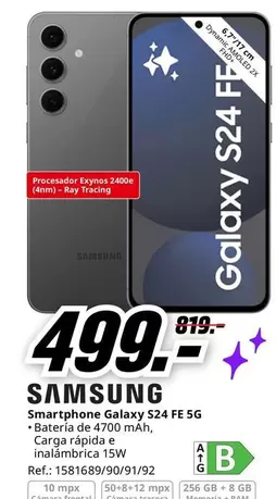 Samsung - Smartphone Galaxy S24 Fe 5g