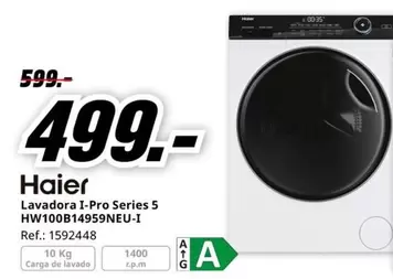 Haier - Lavadora I-pro Series 5 HW100B14959NU-I