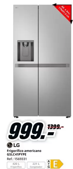 LG - Frigorifico Americano SSCLAF17FYE