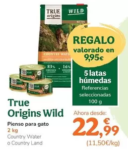True Origins - Wild Pienso Para Gato