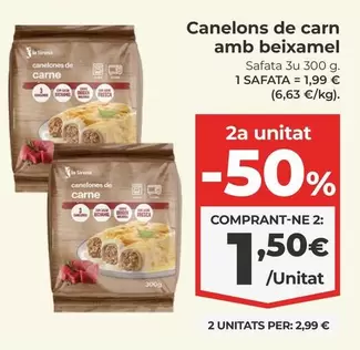 Canelons De Carn Amb Beixamel