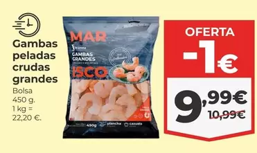 Gambas Peladas Crudas Grandes