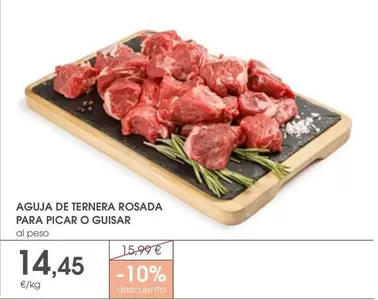 Aguja De Ternera Rosada Para Picar O Guisar