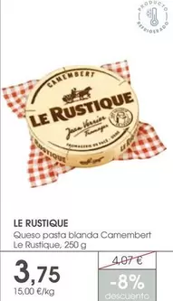 Le Rustique - Queso Pasta Blanda Camembert