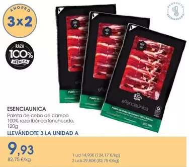 ESENCIA ÚNICA COVAP - Paleta De Cebo De Campo 100% Raza Iberica Loncheado