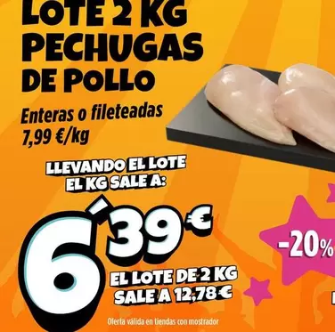 Lote 2 Kg Pechugas