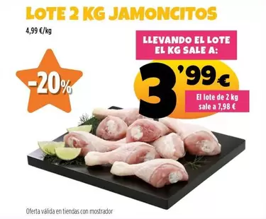 Lote 2 Kg Jamoncitos