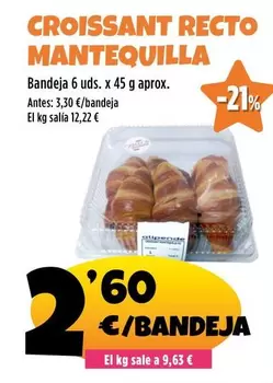 Croissant Recto Mantequilla