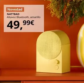 Nattbad - Altavoz Bluetooth, Amarillo