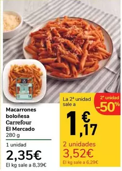 carrefour - Macarrones Bolonesa