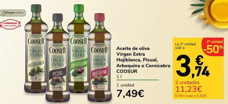 Coosur - Aceite De Oliva Virgen Extra Hojiblanca, Picual, Adobajuña O Comacibra