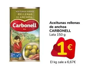 Carbonell - Aceitunas Rellenas De Anchoa