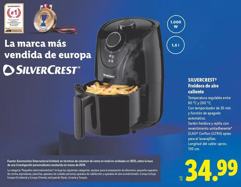 SilverCrest - Freidora De Aire Caliente