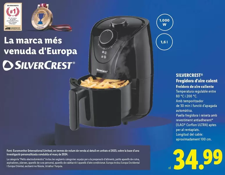 SilverCrest - Freidora De Aire Caliente