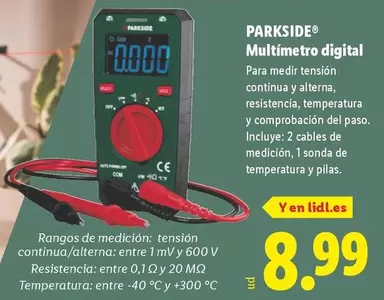 Parkside - Multimetro Digital