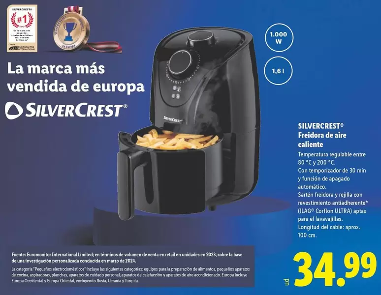 SilverCrest - Freidora De Aire Caliente