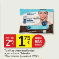 Salustar - Toallitas Desmaquillantes Agua Micelar