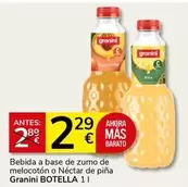 Granini - Bebida A Base De Zumo De Melocoton O Néctar De Piña