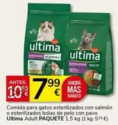 Última - Comida Para Gatos Esterilizados Con Salmon O Esterilizados Bolas De Pelo Con Pavo