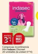 Indasec - Compresas Incontinencia Mini