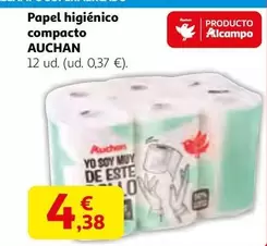 Auchan - Papel Higiénico Compacto