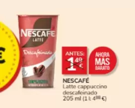 Nescafé - Latte Cappuccino Descafeinado