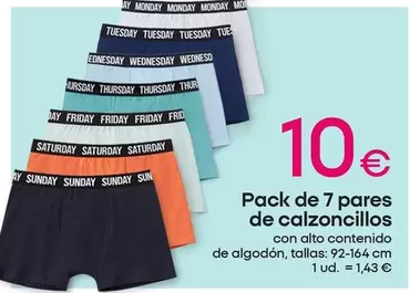 Pack De 7 Pares De Calzoncillos