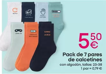 Game - Pack De 7 Pares De Calcetines