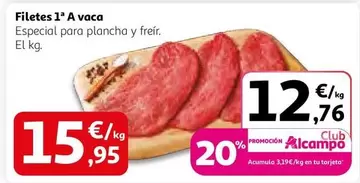 Filetes 1ª A Vaca