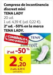 Tena Lady - Compresa De Incontinencia Discreet Mini