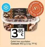 Consum - Gelat Tres Xocolates