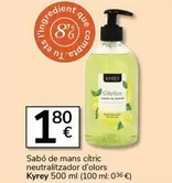 kyrey - Sabó De Mans Citric Neutralizador D'olors