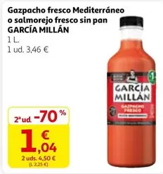 garcia millan - Gazpacho Fresco Mediterráneo O Salmorejo Fresco Sin Pan