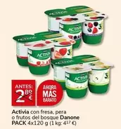 Danone - Activia Con Fresa, Pera O Frutos Del Bosque