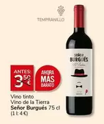 Senor Burgues - Vino Tinto Vino De La Tierra