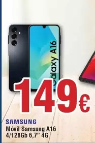Samsung - Móvil Samsung A16 4/128Gb 6,7" 4G