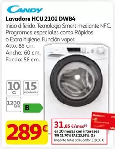 Candy - Lavadora Hcu 2102 DWB4